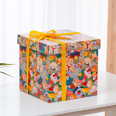 可爱卡通生日礼物包装盒