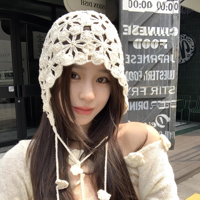 堆堆帽流苏甜美可爱薄款包头帽