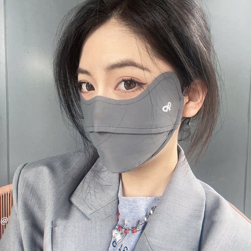 夏季女冰丝护眼角防晒口罩3D立体