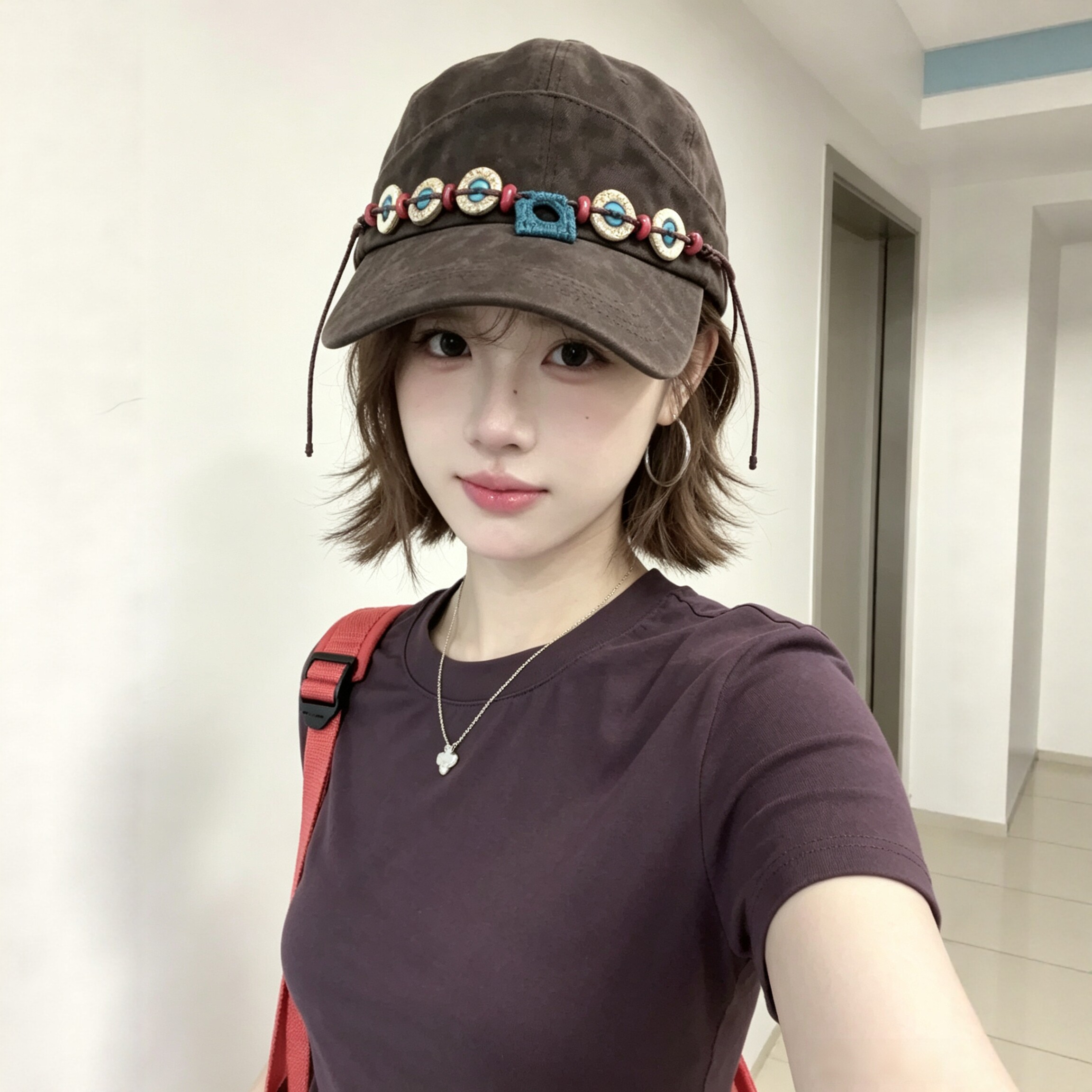 复古民族风串珠装饰棒球帽女款