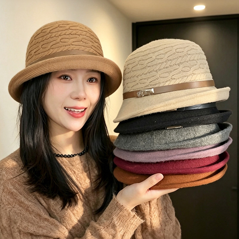 法式复古英伦名媛小礼帽女秋季