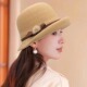 帽子女2025秋冬卷边蝴蝶结渔夫帽子女中老年妈妈盆帽百搭优雅礼帽