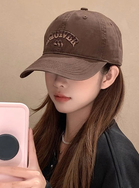 棒球帽深顶鸭舌帽女大脸加大加宽帽檐2026秋季新款软顶显脸小网红