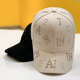 水钻字母刺绣鸭舌帽子女春秋季 韩版 时尚 百搭硬顶街头遮阳棒球帽潮