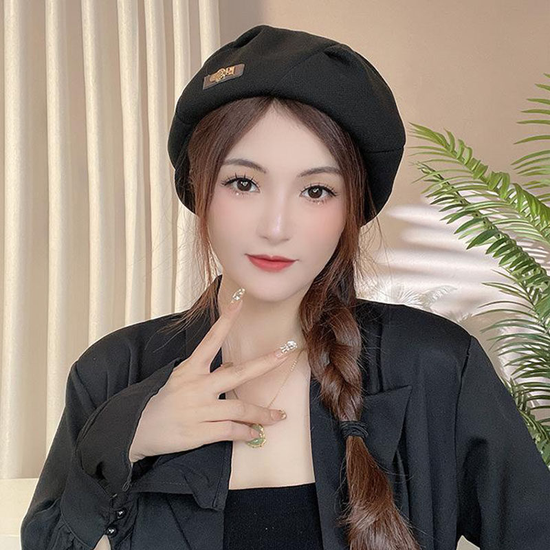 春秋时尚网红褶皱云朵帽子女复古韩版八角帽休闲气质显脸小贝雷帽,服饰配件/皮带/帽子/围巾,帽子,淘宝优惠券,粉丝福利购,淘宝优惠卷