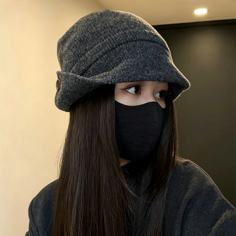 小众设计师羊毛秋冬保暖帽女