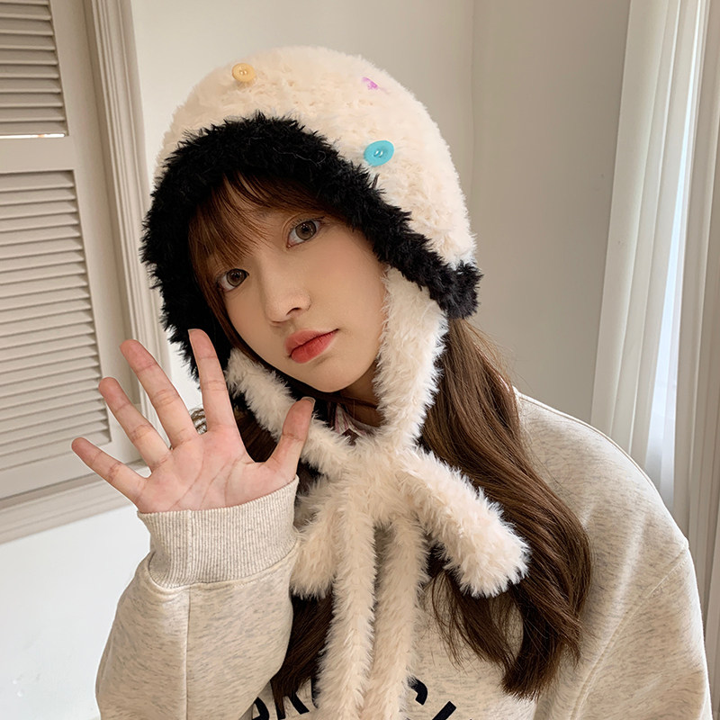 针织帽逛街休闲女冬天甜美可爱