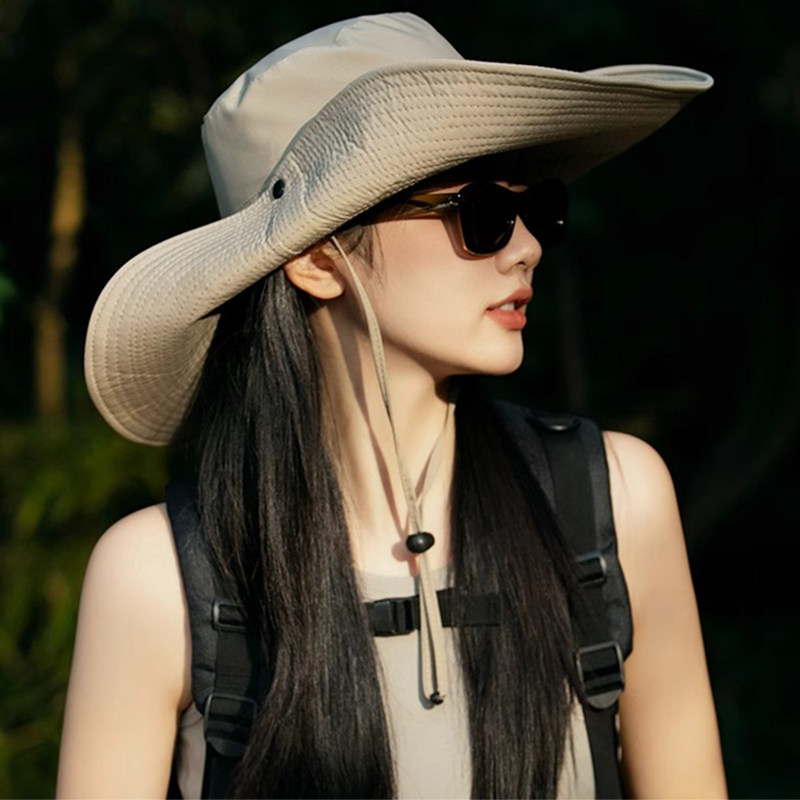 户外徒步爬山西部牛仔帽子女遮阳渔夫帽男大帽檐防紫外线防晒帽潮,服饰配件/皮带/帽子/围巾,帽子,淘宝优惠券,粉丝福利购,淘宝优惠卷