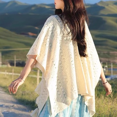 民族风云南大理丽江旅游穿搭披肩