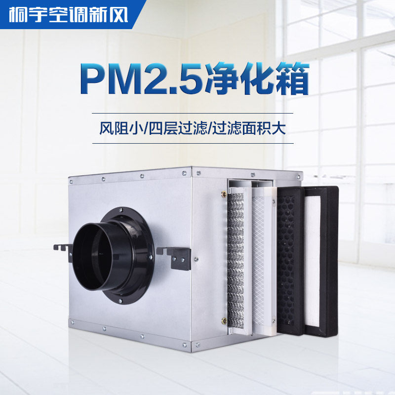 桐宇 新风PM2.5净化箱 除雾霾高效四重过滤净化箱 新风空气净化器