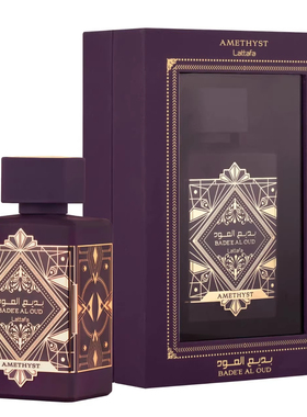 拉塔法Lattafa Badee Al OudL紫水晶紫色乌木玫瑰中性香100ML EDP