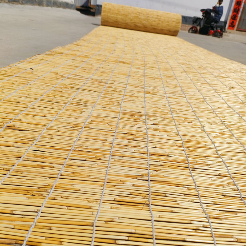 儒尚品芦苇帘中式装饰隔断遮光透光阳台顶装外装升降草帘竹帘卷帘