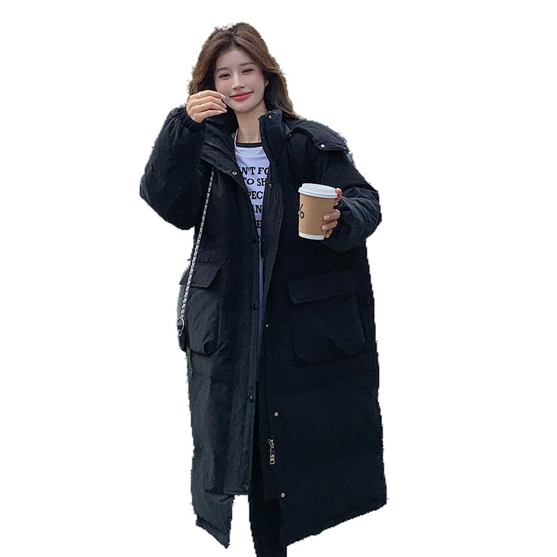 2024冬季新款现货黑色厚90绒宽松休闲羽绒面包服166-6652P340K498,女装羽绒服,茜茜公主