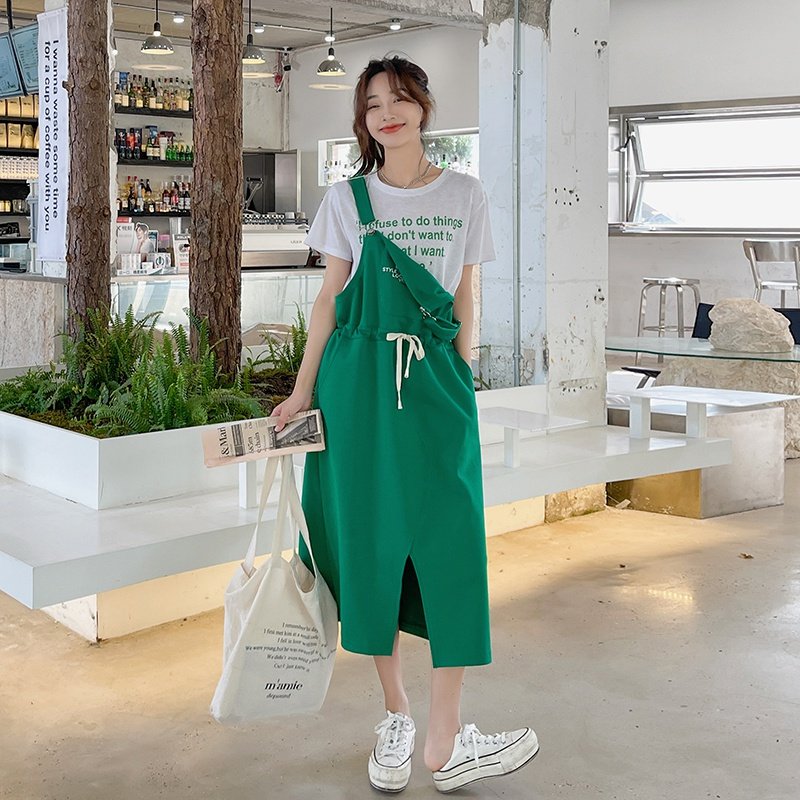 2022新款现货克莱因蓝休闲背带裙166-8205P85K138,女装连衣裙,茜茜公主
