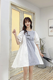 【现货】2021夏装新款拼接T恤连衣裙166-1023P80，女装连衣裙，茜茜公主
