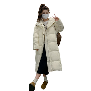 2023冬季新款现货高品质90绒长款羽绒服166-2301P340K498图片