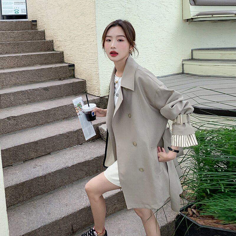 2023春季现货中长款风衣外套166-8265P145K208,女装风衣,茜茜公主