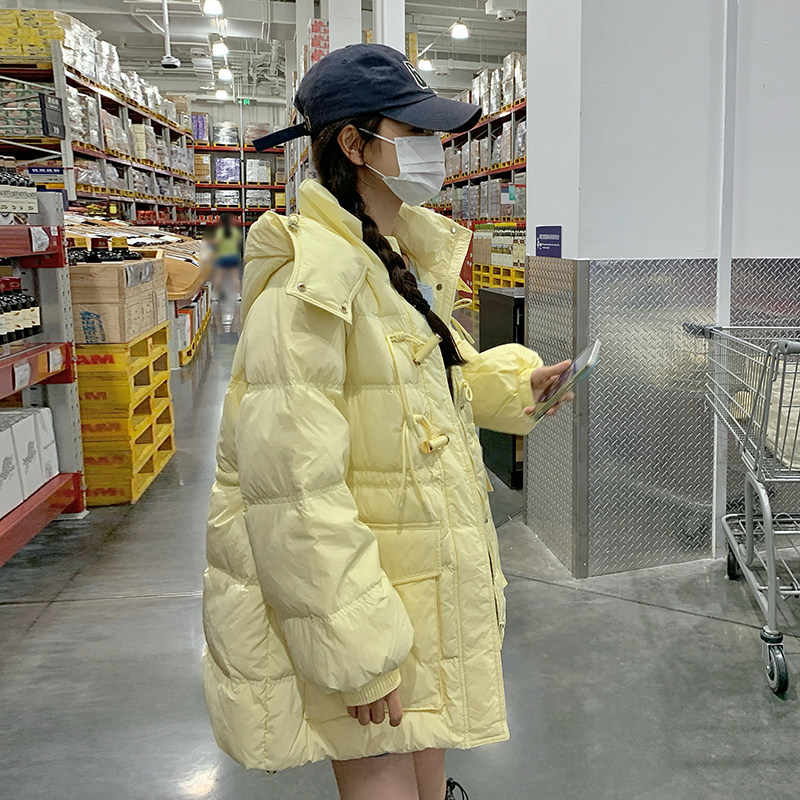 【现货】2024冬季新款牛角扣韩版羽绒服外套166-7735P260K398,女装羽绒服,茜茜公主
