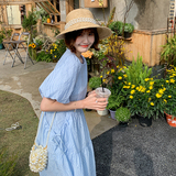 2022新款现货泡泡袖设计款抽腰显瘦连衣裙166-8217P115K168，女装连衣裙，茜茜公主