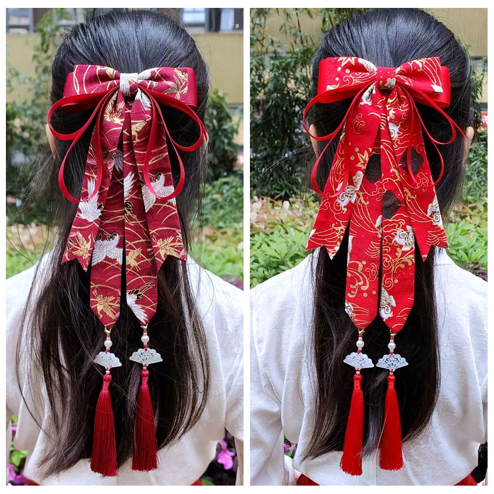 古风汉服发饰头饰大蝴蝶结发夹