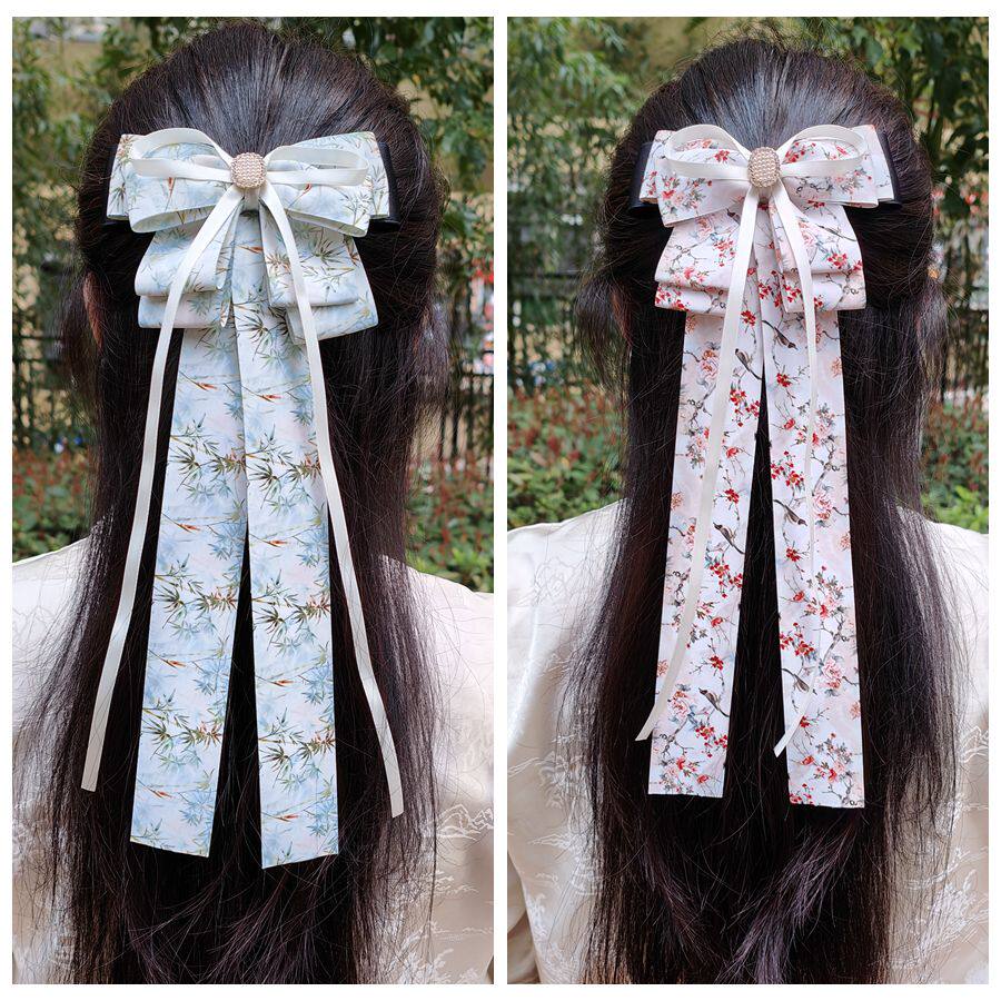 大蝴蝶结发饰头花发夹汉服发带