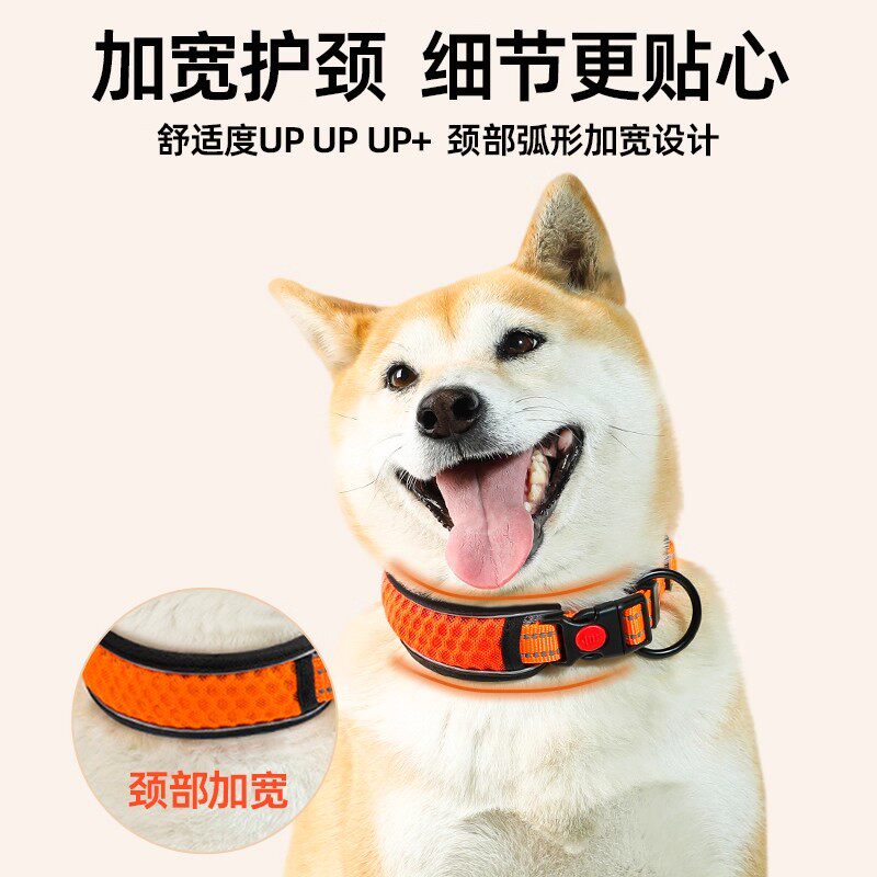 脖圈狗狗项圈脖套狗链颈圈大小中型犬栓狗绳大狗柴犬狗牌宠物狗圈