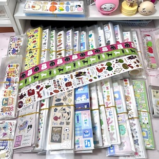 手账贴纸随心配和纸胶带可爱卡通手帐装饰DIY素材分装装饰贴手工