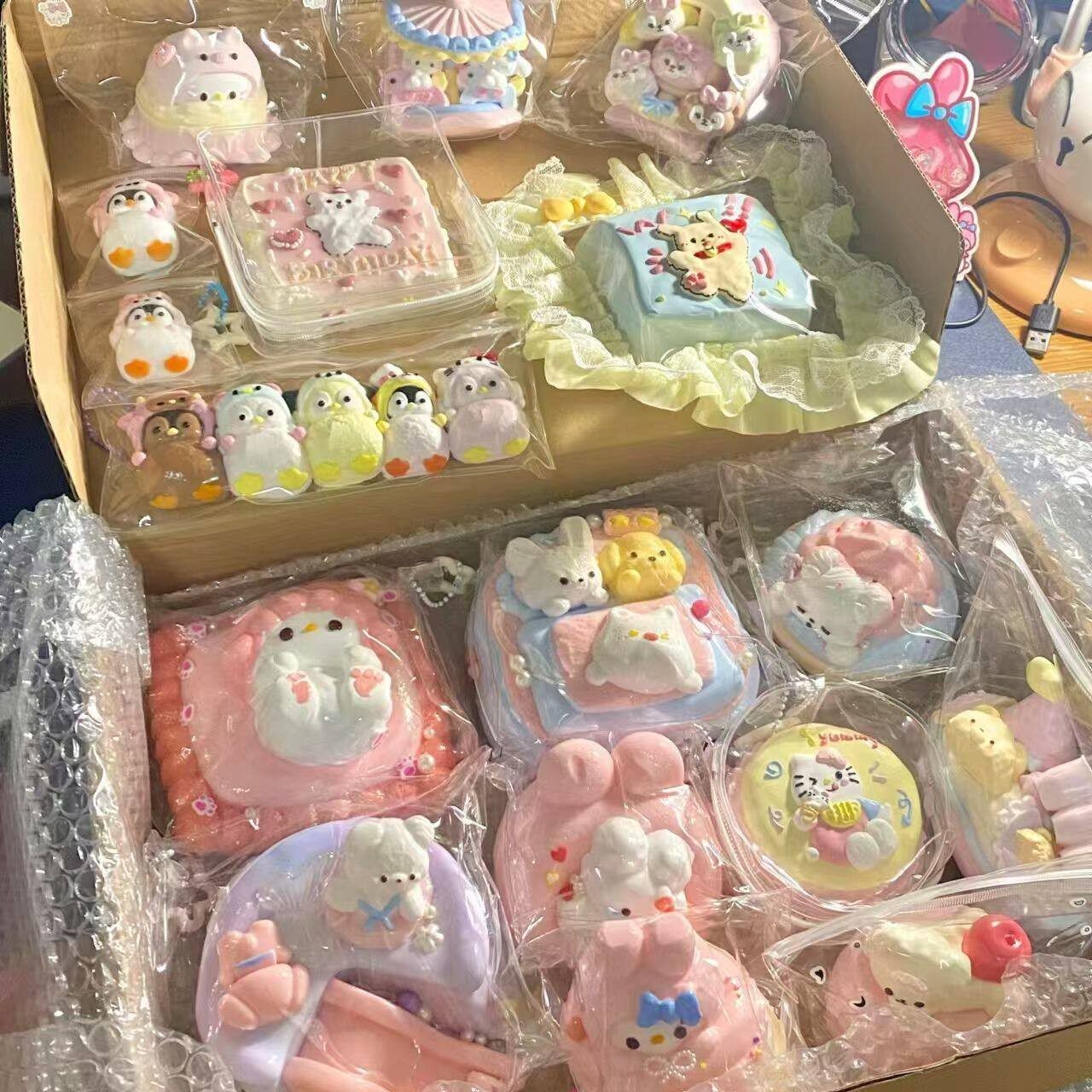网红爆款高颜值捏捏乐慢回弹烂泥手感随心配解压玩具儿童益智女生