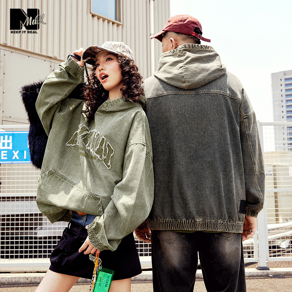 贴布绣套头夹克N-MAX潮牌男装