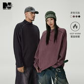 NMAX大码 双面绒T恤多色小高领毫不费力内搭 新品 潮牌男装 秋季