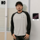潮牌男装 26年春新款 宽松加大LOGO印花插肩袖 NMAX大码 长袖 T恤打底