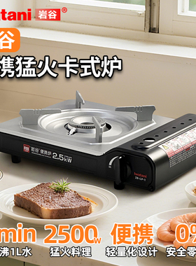 新款岩谷卡式炉户外便携式炉具露营火锅瓦斯炉燃气灶全套ZB-LP-1