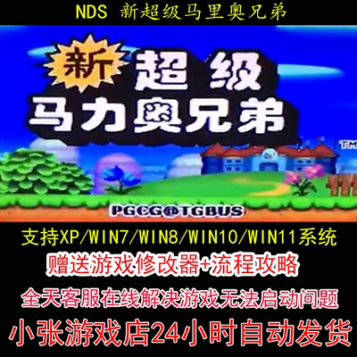 NDS 新超级马里奥兄弟+修改器+攻略 pc电脑单机游戏怀旧角色