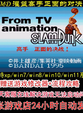 MD 灌篮高手正面的对决+修改器+攻略 pc电脑单机游戏怀旧
