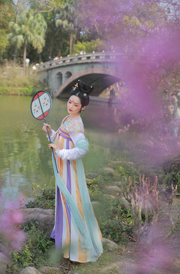 初唐汉服子沫记棉麻破裙春夏复原