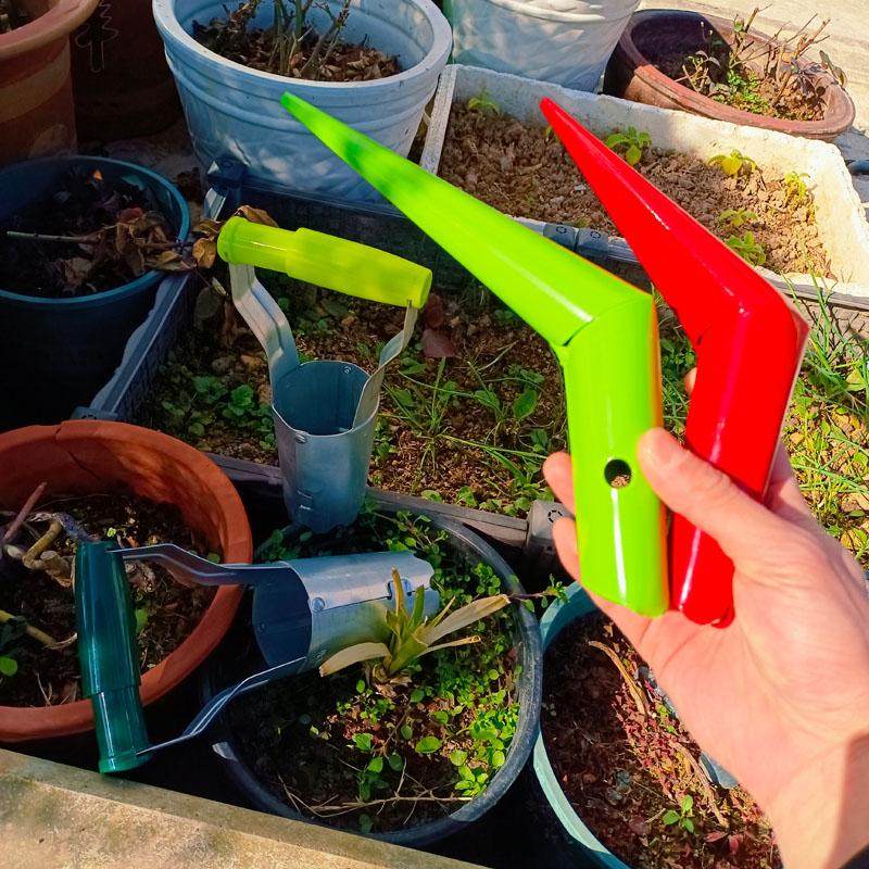育苗播籽器播种移苗打孔神器挖土打洞器花园多肉种苗移苗器铁喷塑