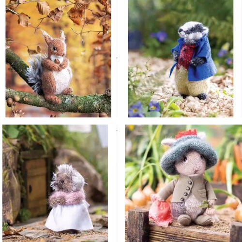 （自动发货）彼得兔棒针玩偶制作英文教程pdf