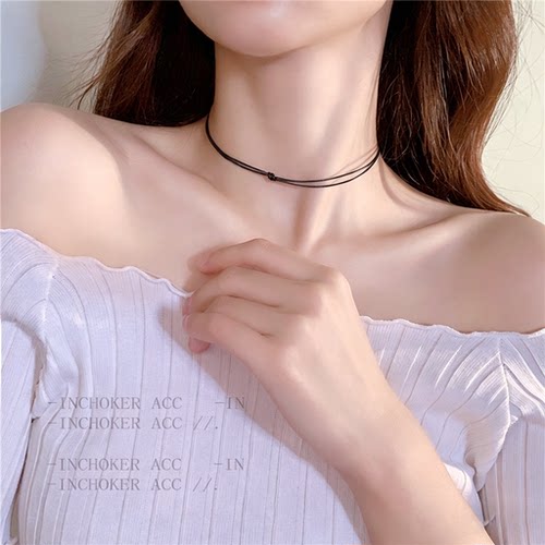 王子文明星同款choker，简约百搭