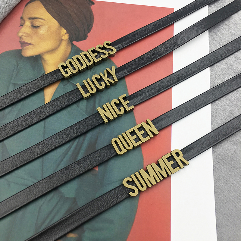 锁骨链可自选字母个性女姓名定制