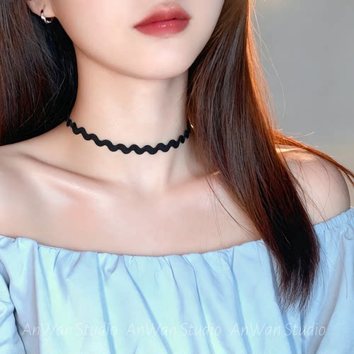 唯美风波浪choker，时尚又百搭