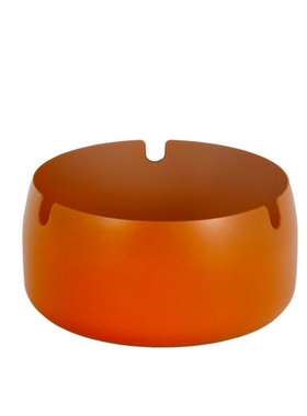 创意时尚潮流不锈钢橙色烟灰缸大中小码 家用KTV酒吧广告定制烟缸