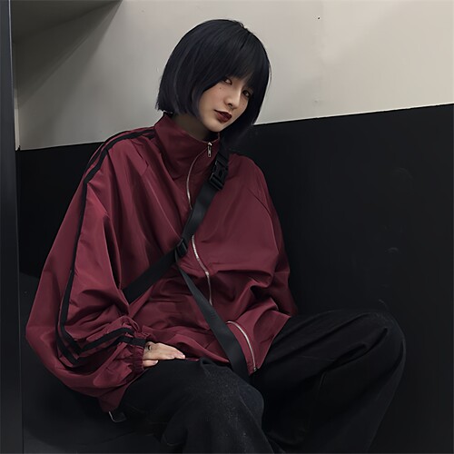 薄款防晒衣红色外套女透气舒适
