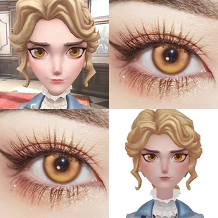 第五人格记者COS美瞳爱丽丝德罗丝游仙金棕塞壬泉帝王金显色婷We