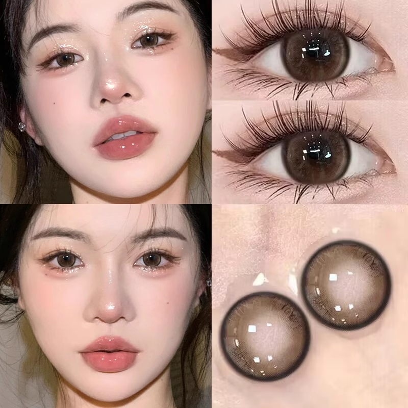 松栗奶油】美瞳日抛十片装minipark棕色大直径狗狗眼隐形眼镜6tb