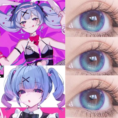 兔子洞美瞳cos热带鱼蓝景泰蓝少女漫泪光蓝丝绒蓝江天月丝绒蓝hn