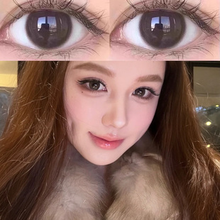 秋冬闺蜜聚会 美瞳一年抛棕色直径14.2伪素颜隐形眼镜半年抛ftb