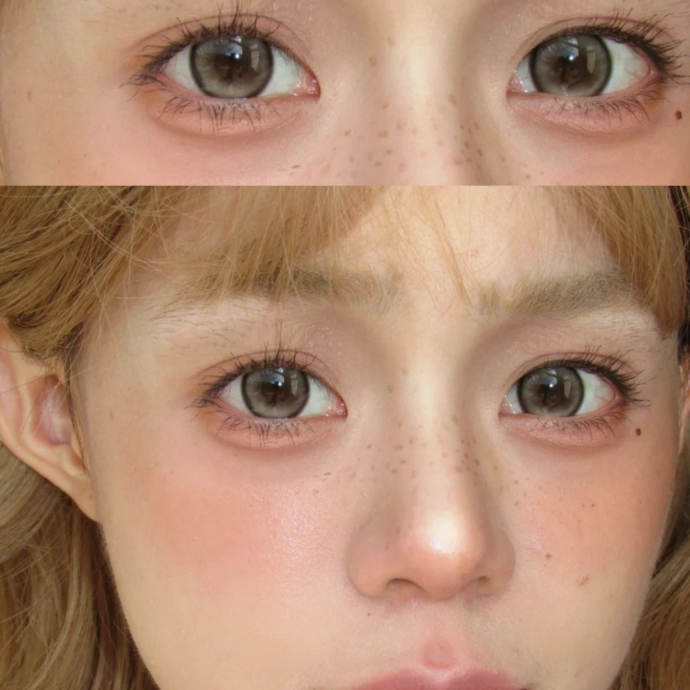 杏仁褐barrieye美瞳大小直径自然棕色日抛十片带度数隐形眼镜6tb