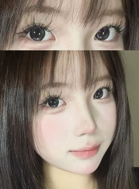 sweetcolor美瞳模拟泪光大直径半年抛全黑融曈显大同隐形眼镜CTB