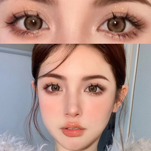 花千穗美瞳棕色日抛十片装大直径14.5扩瞳彩色隐形眼镜6tb