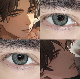 易遇cos美瞳半年抛世界之外角色扮演cosplay漫展彩色隐形眼镜WE